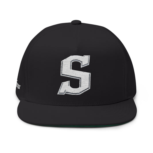 Saviour Embroidered District Flat Brim - White Emblem